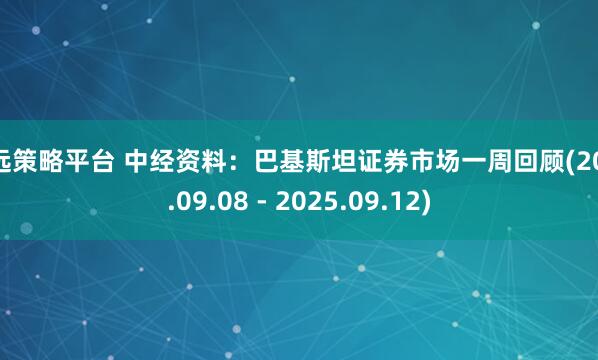 宏远策略平台 中经资料：巴基斯坦证券市场一周回顾(2025.09.08 - 2025.09.12)