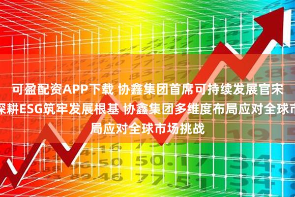 可盈配资APP下载 协鑫集团首席可持续发展官宋贇波：深耕ESG筑牢发展根基 协鑫集团多维度布局应对全球市场挑战